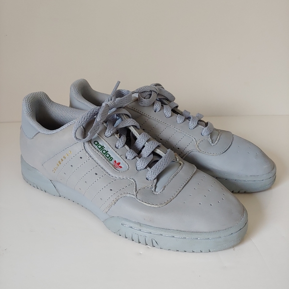 Adidas Yeezy Calabasas Powerphase Leather Sneakers Grey Size US 6.5 - Picture 4 of 16